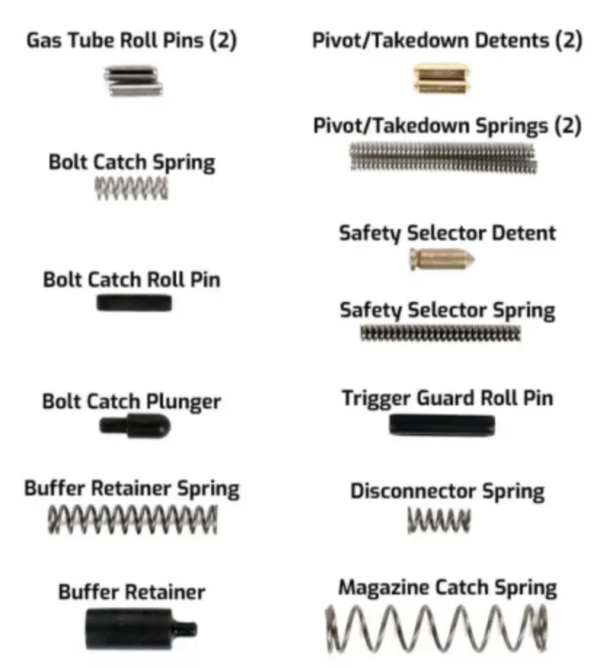 Комплект  пружини и пинове за карабина AR15 - Image 2