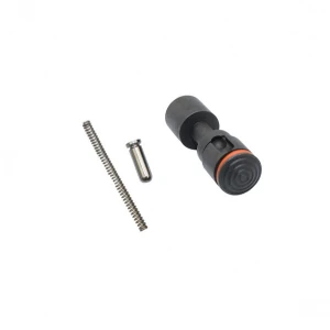 AR-15 Push Safety Button black finish with spring and detent mil-spec